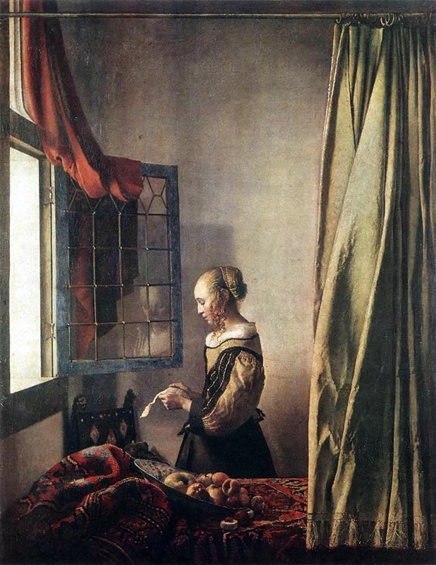 Jan Vermeer, 1657–1659, Girl Reading a Letter at an Open Window