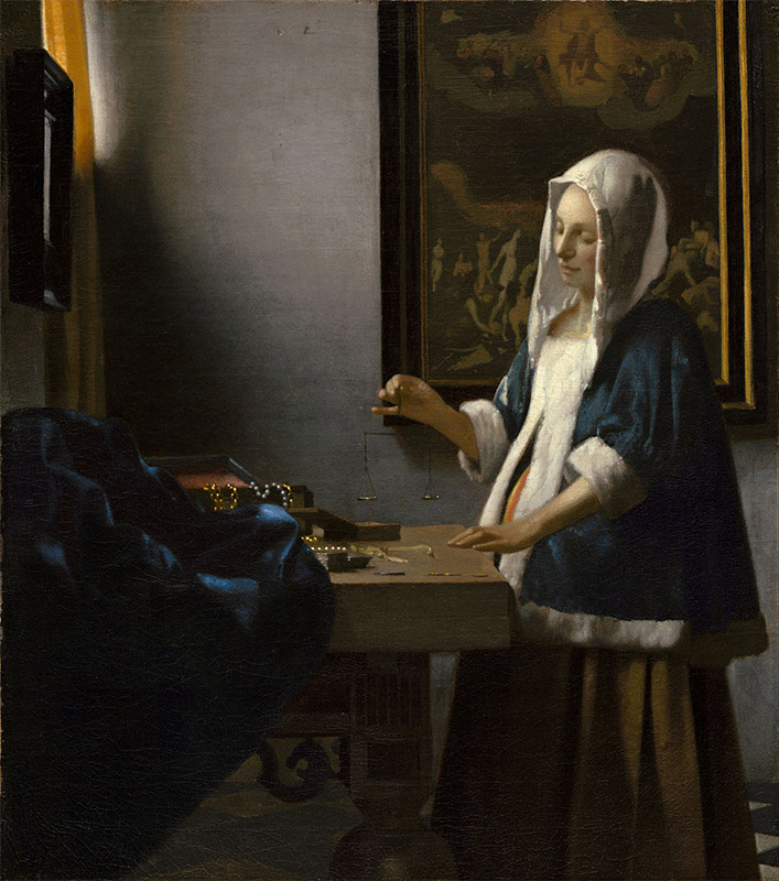 Jan Vermeer, 1662–1663, Woman Holding a Balance