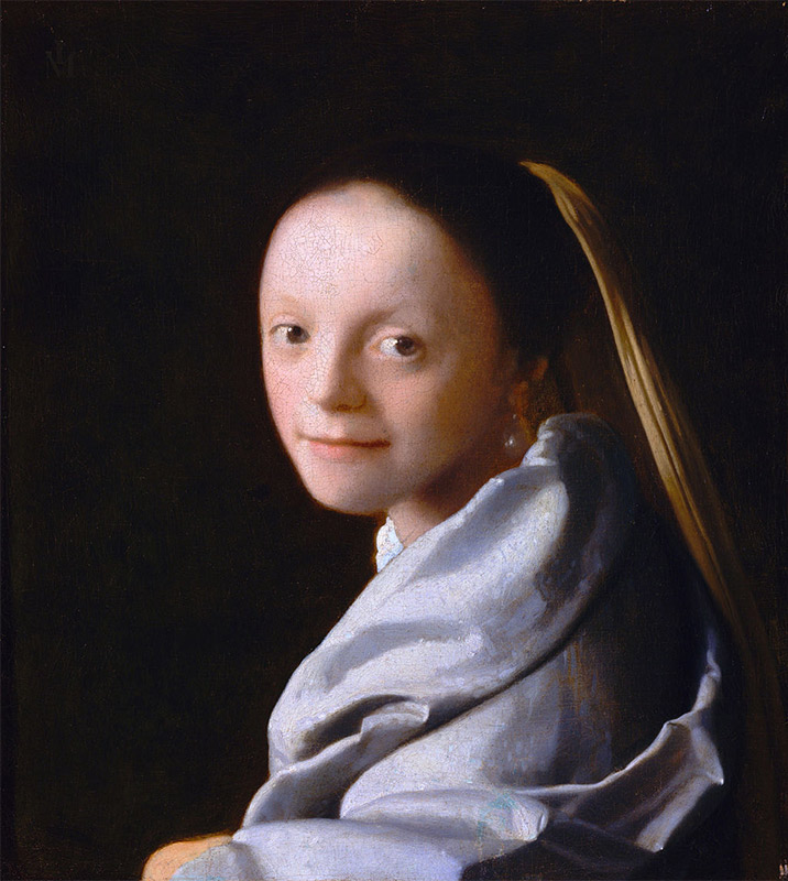 Jan Vermeer, 1665–1667, Portrait of a Young Woman