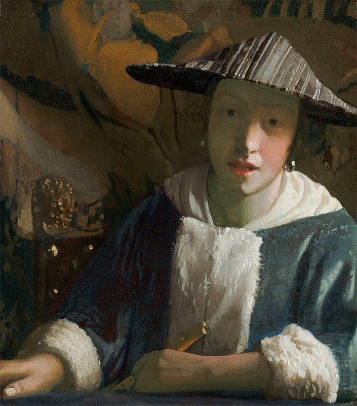Jan Vermeer, 1665–1670, Girl with a FluteWindow