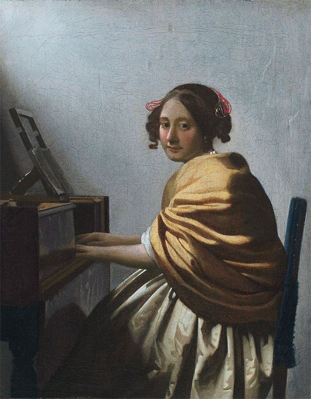 Jan Vermeer, 1670–1672, A Young Woman Seated at the Virginals